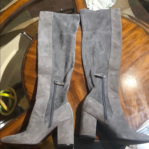 Cole Haan Over the Knee Grey Boots - Picture 2 of 4